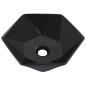 Preview: Waschbecken 41 x 36,5 x 12 cm Keramik Schwarz