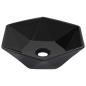 Preview: Waschbecken 41 x 36,5 x 12 cm Keramik Schwarz