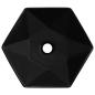 Preview: Waschbecken 41 x 36,5 x 12 cm Keramik Schwarz