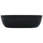Preview: Waschbecken 45,5 x 32 x 13 cm Keramik Schwarz