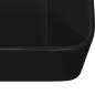 Preview: Waschbecken 40 x 30 x 13 cm Keramik Schwarz