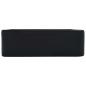 Preview: Waschbecken 40 x 30 x 13 cm Keramik Schwarz