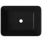 Preview: Waschbecken 40 x 30 x 13 cm Keramik Schwarz