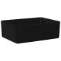 Preview: Waschbecken 40 x 30 x 13 cm Keramik Schwarz