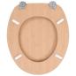 Preview: Toilettensitz mit Deckel MDF Bambus-Design