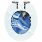 Preview: Toilettensitz mit Soft-Close-Deckel MDF Delphine-Design