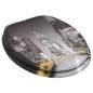 Preview: Toilettensitz mit Soft-Close-Deckel MDF New York Design