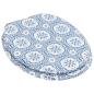 Preview: Toilettensitz mit Soft-Close-Deckel MDF Porzellan-Design