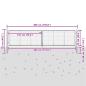 Preview: Gartentor Verzinkter Stahl 415 x 125 cm Silbern