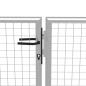 Preview: Gartentor Verzinkter Stahl 415 x 225 cm Silbern