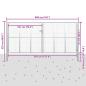 Preview: Gartentor Verzinkter Stahl 415 x 225 cm Silbern