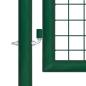 Preview: Gartentor Stahl 350 x 100 cm Grün