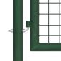 Preview: Gartentor Stahl 350 x 100 cm Grün