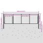 Preview: Gartentor Stahl 350 x 75 cm Anthrazit