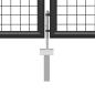 Preview: Gartentor Stahl 350 x 100 cm Anthrazit