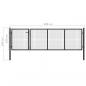 Preview: Gartentor Stahl 350 x 100 cm Anthrazit
