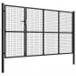 Preview: Gartentor Stahl 350 x 150 cm Anthrazit