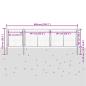 Preview: Gartentor Stahl 400 x 100 cm Silbern