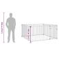 Preview: Outdoor-Hundezwinger 200×200×100 cm