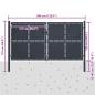 Preview: Gartentor Stahl 300 x 125 cm Anthrazit