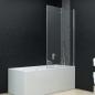 Preview: Faltbare Duschkabine 3 Paneele ESG 130 x 138 cm
