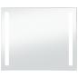 Preview: Badezimmer-Wandspiegel mit LEDs 80x60 cm