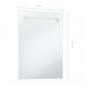 Preview: Badezimmer-Wandspiegel mit LEDs 60x80 cm
