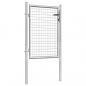 Preview: Gartentor Verzinkter Stahl 105x150 cm Silbern