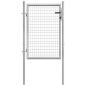 Preview: Gartentor Verzinkter Stahl 105x150 cm Silbern