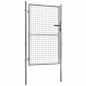 Preview: Gartentor Verzinkter Stahl 105x175 cm Silbern