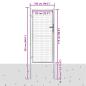 Preview: Gartentor Verzinkter Stahl 105x225 cm Silbern