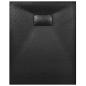 Preview: Duschwanne SMC Schwarz 100×70 cm