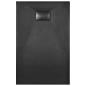 Preview: Duschwanne SMC Schwarz 100×80 cm