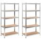 Preview: Lagerregale 2 Stk. 90 x 40 x 180 cm MDF