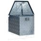 Preview: Aluminiumkiste 737/381 x 410 x 460 mm Silbern
