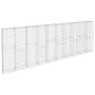 Preview: Gabionenwand mit Abdeckung Verzinkter Stahl 600×30×200 cm