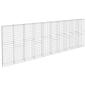 Preview: Gabionenwand mit Abdeckung Verzinkter Stahl 600×30×200 cm