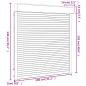 Preview: Rollladen Aluminium 130x140 cm Anthrazit