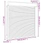 Preview: Rollladen Aluminium 140x150 cm Anthrazit