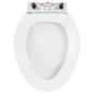 Preview: Toilettensitz mit Absenkautomatik und Quick-Release-Design Weiß