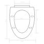 Preview: Toilettensitz mit Absenkautomatik und Quick-Release-Design Weiß