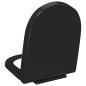 Preview: Toilettensitz mit Absenkautomatik und Quick-Release Schwarz