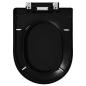 Preview: Toilettensitz mit Absenkautomatik und Quick-Release Schwarz