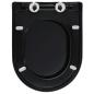 Preview: Toilettensitz mit Absenkautomatik und Quick-Release Schwarz