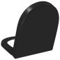 Preview: Toilettensitz mit Absenkautomatik und Quick-Release Schwarz
