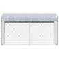 Preview: Outdoor-Hundezwinger mit Überdachung 382x192x225 cm