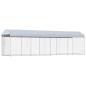 Preview: Outdoor-Hundezwinger mit Überdachung 760x190x225 cm