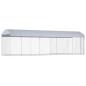 Preview: Outdoor-Hundezwinger mit Überdachung 760x190x225 cm