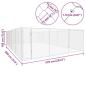 Preview: Outdoor-Hundezwinger Verzinkter Stahl 950x570x185 cm