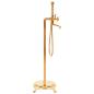 Preview: Freistehende Badewannenarmatur Edelstahl 99,5 cm Golden